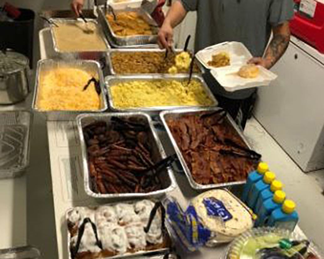 A traditional crawfish boil