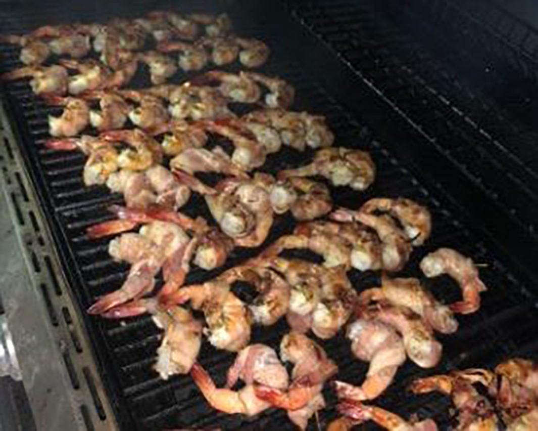 shrimp on the grill